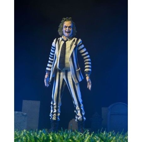 Beetlejuice (1988): Beetlejuice Striped Suit Action Figure 18 cm