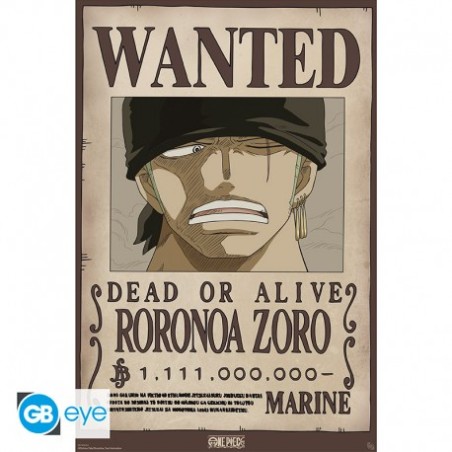 Poster: One Piece - Wanted Zoro