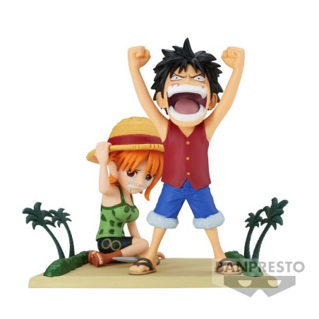 One Piece: WCF Log Stories - Luffy & Nami Figure 7cm