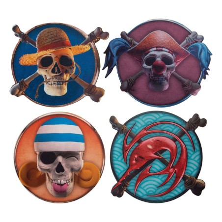 One Piece: Coaster Onderzetter 4-pack (Luffy)