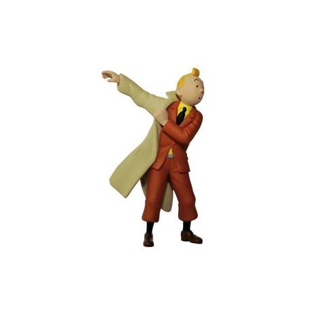 Tintin: Tintin with Trenchcoat PVC figure 8 cm