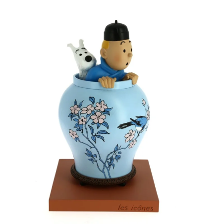 Tintin: Vase Statue (The Blue Lotus) 22 cm