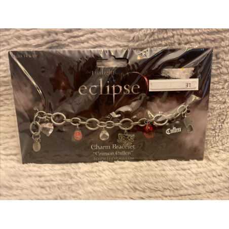 Twilight Eclipse: Crimson Black Charm Bracelet