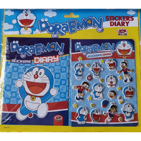 Doraemon: Sticker Diary Set (Blue)