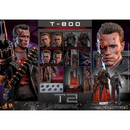 Hot Toys Terminator 2: T-800 Battle Damaged Version 2.0 1:6