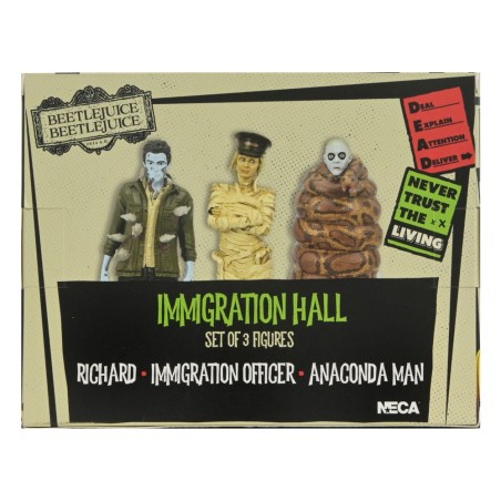 Beetlejuice Beetlejuice: Immigration Hall Figure 3-Pack 10 cm