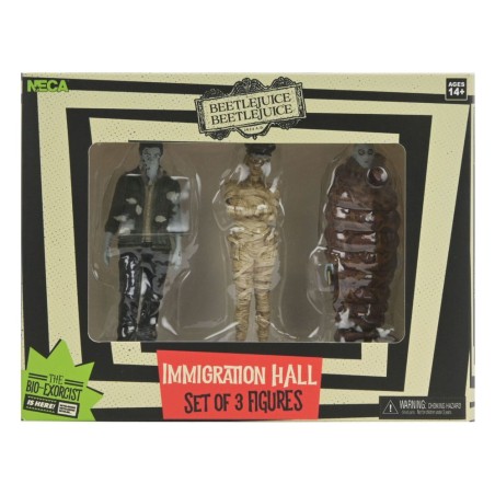 Beetlejuice Beetlejuice: Immigration Hall Figure 3-Pack 10 cm