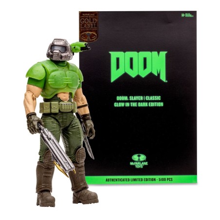 Doom Eternal Action Figure Doom Slayer Classic (Glow In The