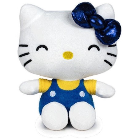 Hello Kitty: Sitting Plush Blue 22 cm