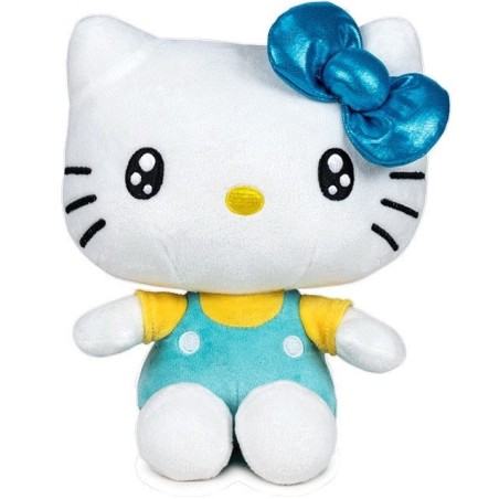 Hello Kitty: Sitting Plush Turquoise 22 cm