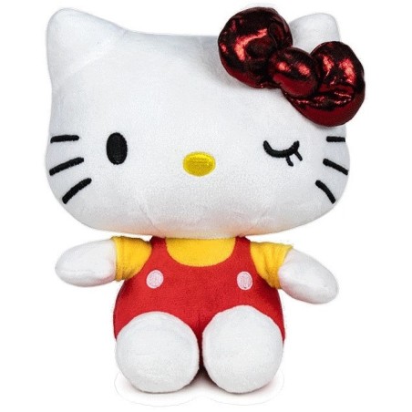 Hello Kitty: Sitting Plush Red 22 cm