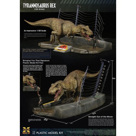 Jurassic Park: Tyrannosaurus Rex 1/35 Plastic Model Kit 42 cm