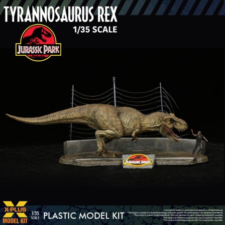 Jurassic Park: Tyrannosaurus Rex 1/35 Plastic Model Kit 42 cm