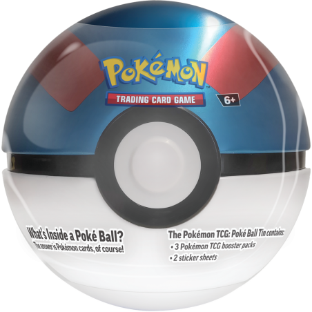 Pokemon: Poke Ball Tin (Blue/Red)