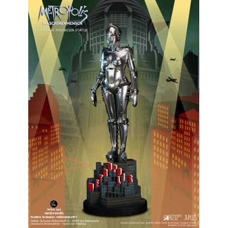 Metropolis: Maschinenmensch Silver 1/4 Scale Statue 40 cm