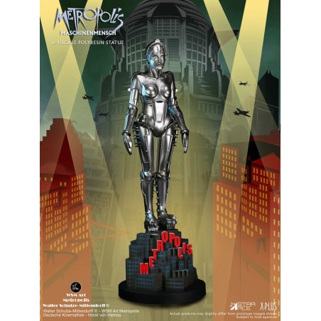 Metropolis: Maschinenmensch Silver 1/4 Scale Statue 40 cm