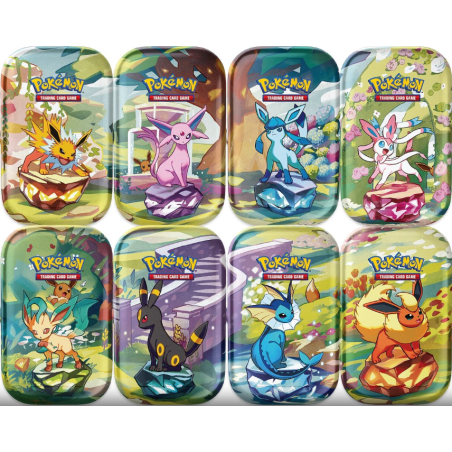 Pokémon: Prismatic Evolutions - Mini tins set of 8 (English