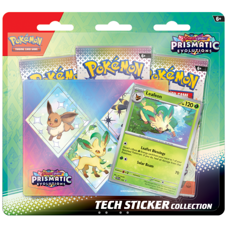 Pokémon: Prismatic Evolutions Tech Sticker Collection – Leafeon