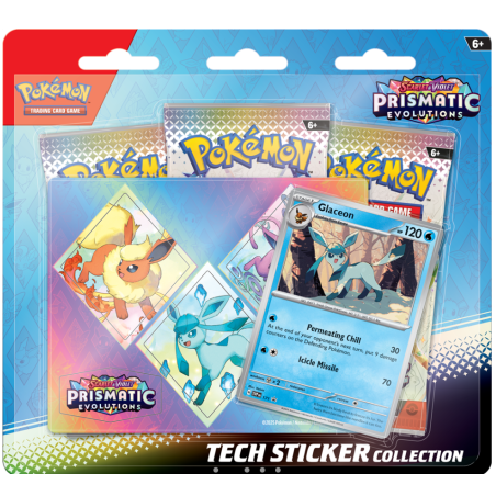 Pokémon: Prismatic Evolutions Tech Sticker Collection – Glaceon