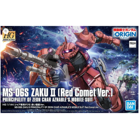 Gundam Model Kit: MS-06S Zaku II (Red Comet ver.) HGGTO 1/144