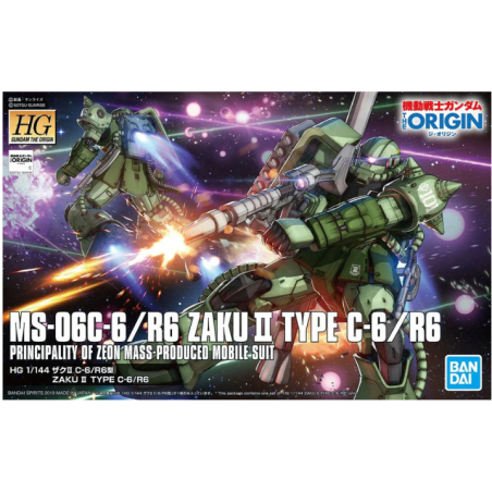 Gundam Model Kit: MS-06C-6/R6 Zaku II Type C-6/R6 HGGTO 1/144