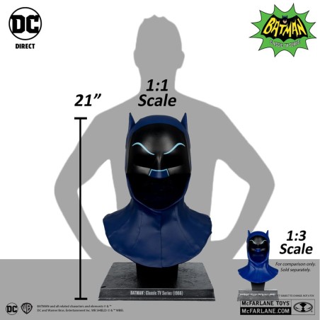 Batman 1966: Cowl 1:1 Replica 53 cm