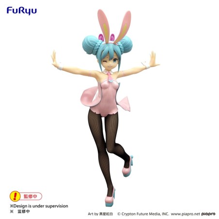 Hatsune Miku BiCute Bunnies PVC Statue Wink Pearl Pink Color