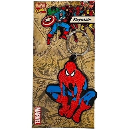 Marvel: Spider-Man Crouched Rubber Keychain