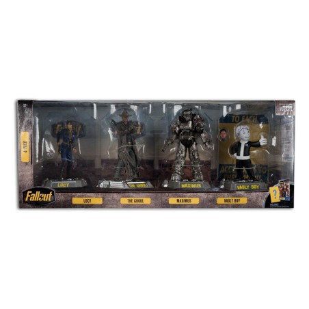 Fallout: Movie Maniacs PVC Statue 4-Pack Lucy, Maximus, The