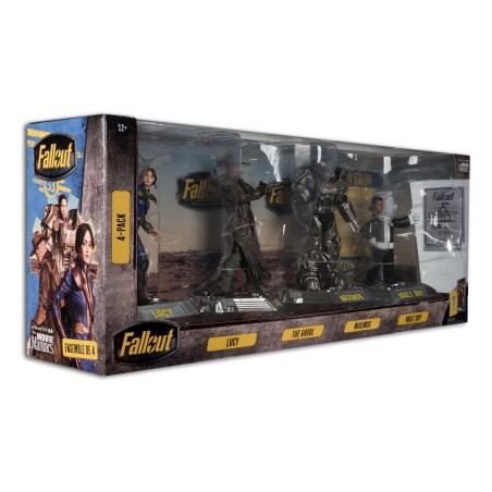 Fallout: Movie Maniacs PVC Statue 4-Pack Lucy, Maximus, The