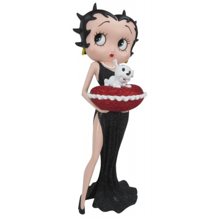 Betty Boop Black Glitter / Red Pillow Box 37cm