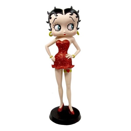 Betty Boop Garter Red Glitter 32cm