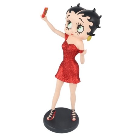 Betty Boop Selfie Red Glitter 30cm