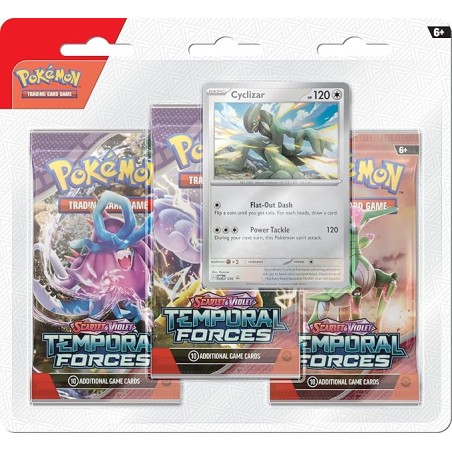 Pokémon: Scarlet & Violet—Temporal Forces 3 Pack Blister