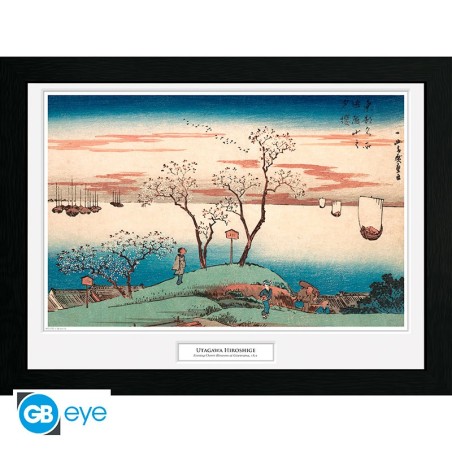 Framed Poster: Cherry Blossom at Gotenya 30 x 40 cm