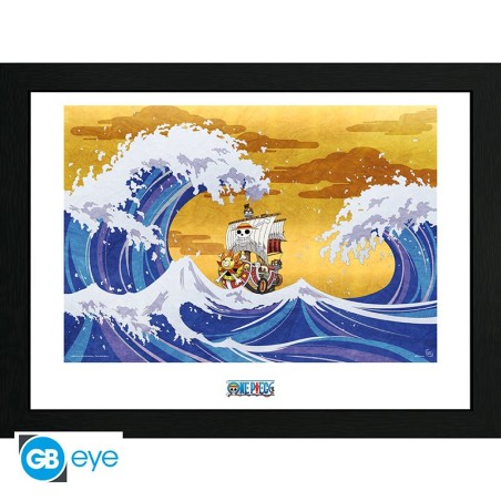 Framed Poster: One Piece - Thousand Sunny 30 x 40 cm