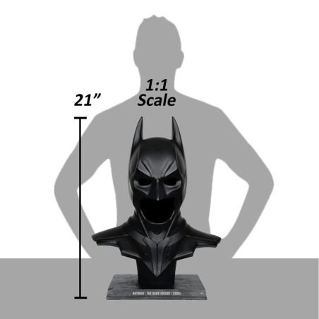 The Dark Knight: Batman Cowl 1/1 Scale Replica 54 cm