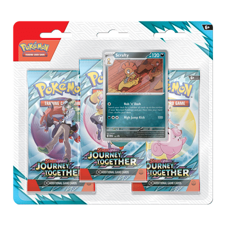 Pokémon: Journey Together - 3-Pack Blister Scrafty