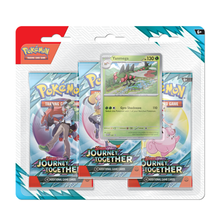 Pokémon: Journey Together - 3-Pack Blister Yanmega