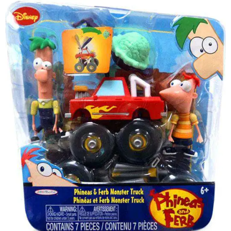 Phineas and Ferb: Phineas and Ferb & Monster Truck Figure 2-Pack