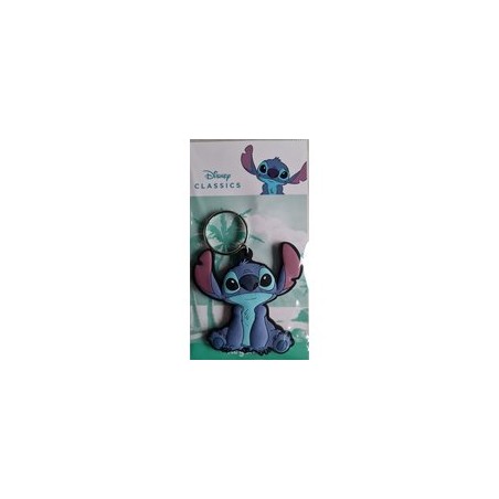 Disney: Lilo & Stitch - Sitting Stitch Rubber Keychain 6 cm