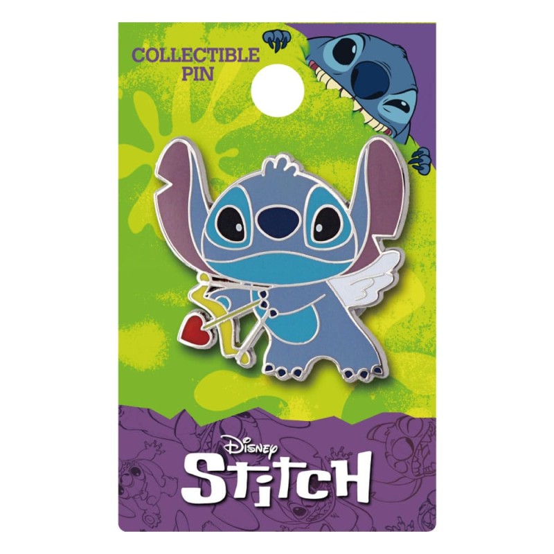 Buy Disney: Valentine Stitch Pin Badge 4 cm