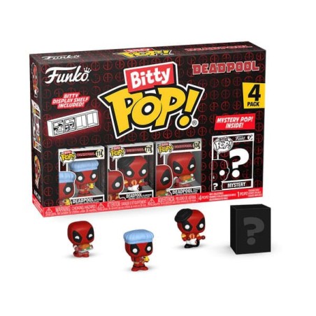 Funko Bitty Pop! Marvel: Deadpool 4-pack Bathtime