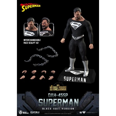 DC Comics: Superman Black Suit 1:9 Scale Figure 20 cm